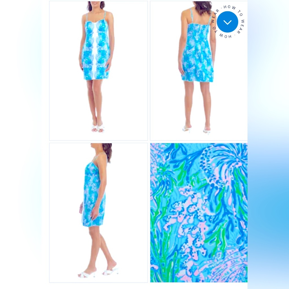 Sale🎉🎉🎉Beautiful Lilly Pulitzer Caitlin slip dress - Picture 2 of 2